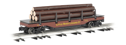 Bachmann ~ O Scale ~ Little River Logging Company - Operating Log Dump Car ~ 47929