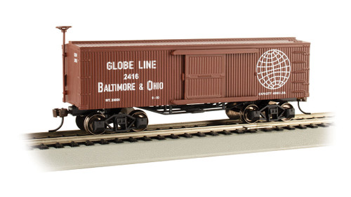 Bachmann ~ HO Scale ~ Baltimore & Ohio- Globe Line - Old-Time Box Car ~ 72311