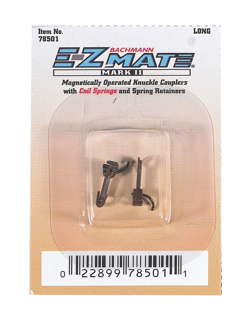 Bachmann ~ N Scale ~ 12 Pair ~ Magnetically Operated E-Z Mate Mark II Couplers - Long ~ 78501 Bachmann ~ N Scale ~ 12 Pair ~ Magnetically Operated E-Z Mate Mark II Couplers - Long ~ 78501