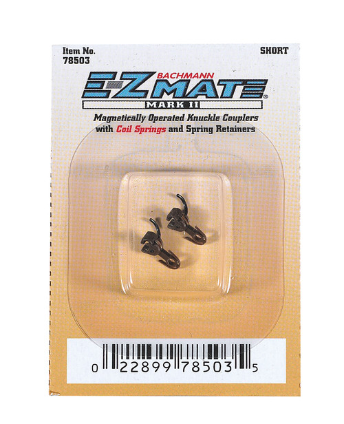 Bachmann ~ N Scale ~ 12 pairs ~ Magnetically Operated E-Z Mate Mark II Couplers - Short ~ 78503 Bachmann ~ N Scale ~ 12 pairs ~ Magnetically Operated E-Z Mate Mark II Couplers - Short ~ 78503