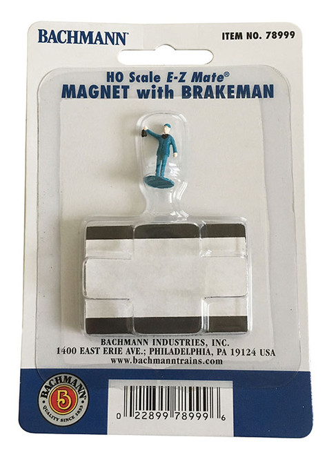 Bachmann ~ HO Scale ~ Magnet With Brakeman (1/Card) ~ 78999 Bachmann ~ HO Scale ~ Magnet With Brakeman (1/Card) ~ 78999