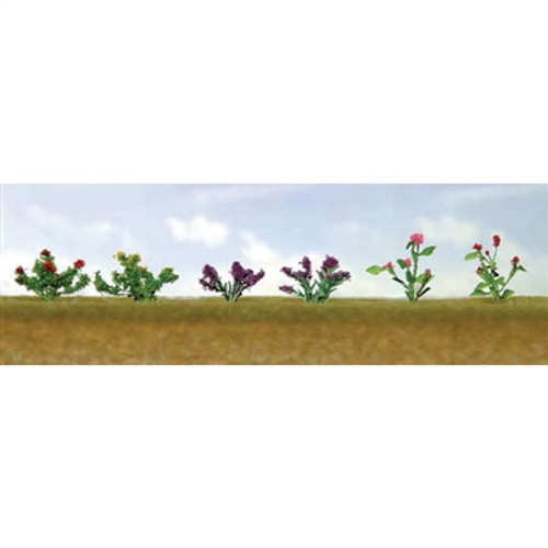 JTT Scenery Products ~ O scale ~ Flower Plants Assortment 1, 10/PK~ 0595558