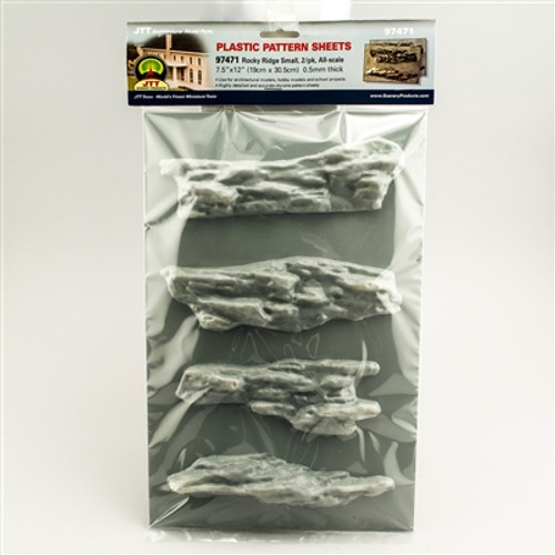 JTT Scenery Products ~ All Scales ~ PATTERN SHEETS, Rocky Ridge Small ~ 0597471