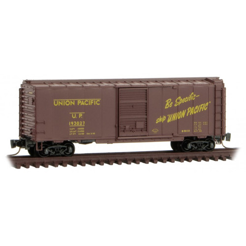 Micro Trains ~ Z Scale ~ 40' UP Union Pacific Box Car #193254 ~ 50000087