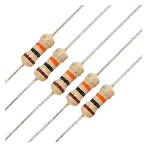 TCS  ~ 1/4 Watt 1K (1000) Ohm Axial Lead Resistor Pack ~ 200 Pieces ~ 1076