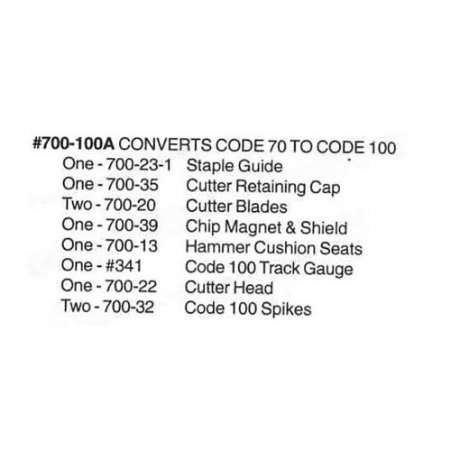 Kadee ~ Spiker Conv Kit code 70 to code 100 ~ #700-100A