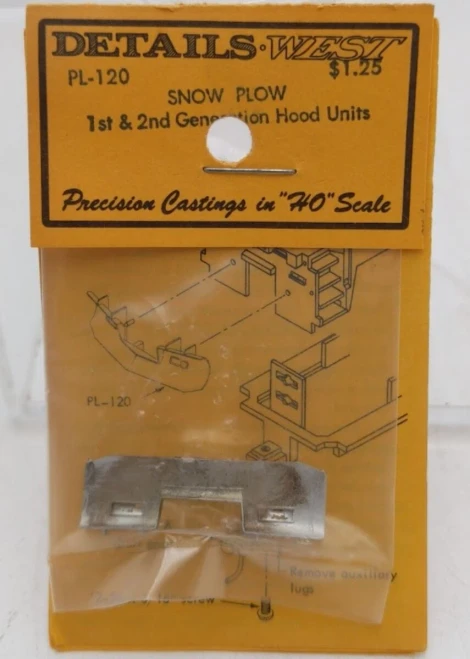 Details West ~ HO Scale ~ Snow Plows ~ Early Hood Units ~ 120