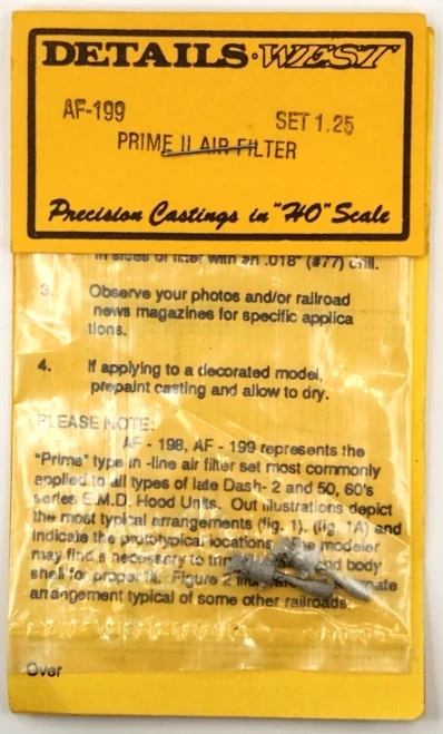Details West ~ HO Scale ~ Prime Type Air Filter ~ Type 2 ~ 199