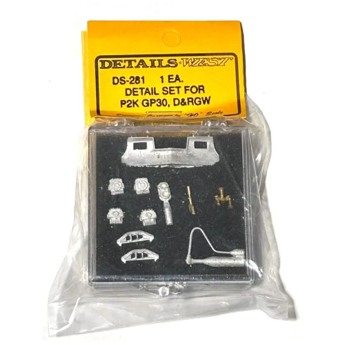 Details West ~ HO Scale ~ Detail Set for Proto 2000 GP30 ~ Denver, Rio Grande & Western ~ 281