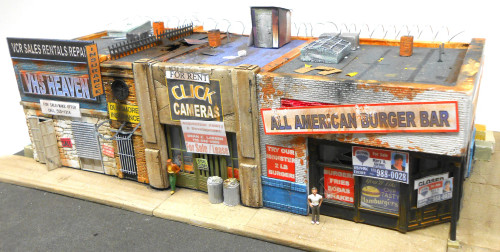 Downtown Deco ~ HO Scale ~ Gone Bust Block ~ Kit ~ 1058
