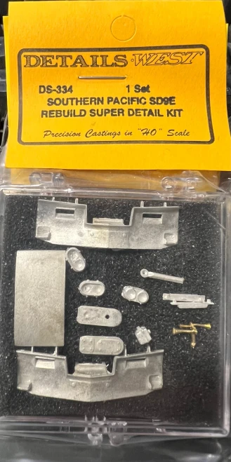 Details West ~ HO Scale ~ Super Detail Kit for Rebuilt SD9E ~ Southern Pacific (32 Pieces) ~ 334