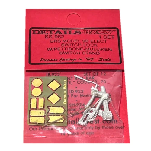 Details West ~ HO Scale ~ GRS Switch Lock & Stand ~ 962