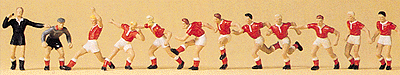 Preiser Kg ~ HO Scale ~ Recreation & Sports ~ Soccer Team ~ 10075