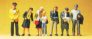Preiser Kg ~ HO Scale ~ Passengers ~ Sitting on the Bus #1 ~ 7-Pack ~ 10384