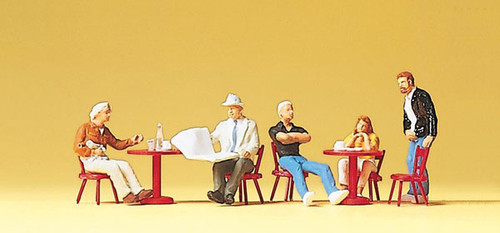 Preiser Kg ~ HO Scale ~ People Working ~ Street Cafe ~ 10369