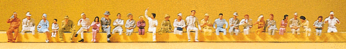 Preiser Kg ~ HO Scale ~ Bus Driver & Passengers ~ 26-Pack ~ 14404