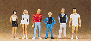 Preiser Kg ~ HO Scale ~ Recreation & Sports -- Boys & Girls ~ 10110