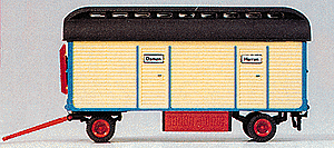 Preiser Kg ~ HO Scale ~ Modern Circus Wagon ~ Assembled ~ Toilets ~ Krone ~ 21025