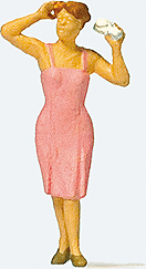 Preiser Kg ~ HO Scale ~ People Working ~ Styling Her Hair ~ 28120
