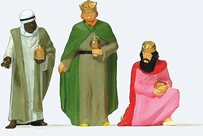 Preiser Kg ~ HO Scale ~ The Three Wise Men ~ 29092