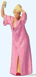 Preiser Kg ~ HO Scale ~ Woman Using Hairspray ~ 28229