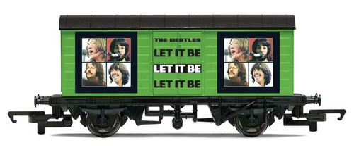 Rivarossi ~ HO Scale ~ 4-Axle European Boxcar - OO Scale for HO Track, NEM Couplers ~ Ready to Run ~ Beatles "Let it Be" (Full Color) ~ 635-R60153