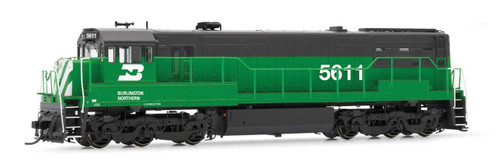 Rivarossi ~ HO Scale ~ GE U25C ~ Standard DC ~ Burlington Northern #5611 (Cascade Green, black, white) ~ 635-HR2887