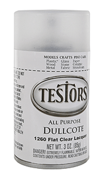 Testor Corp ~ All Scale ~ Dullcote Clear Finish ~ 3oz 88.7mL Spray Can ~ 704-1260