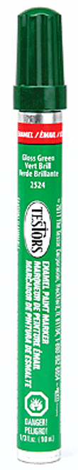 Testor Corp ~ All Scale ~ Enamel Paint Markers ~ 1/3oz 9.9mL ~ Green (Gloss) ~ 704-2524