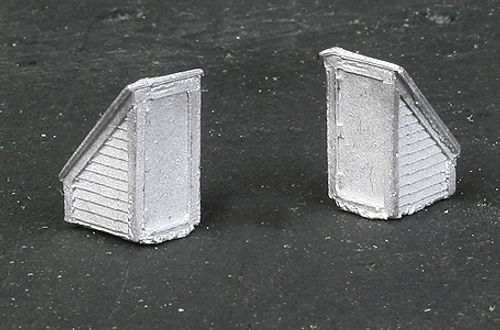 The N Scale Architect ~ N Scale ~ Rooftop Stairway Access Door ~ Making A Scene ~ Unpainted Metal Castings ~ package(2) ~ 716-20094