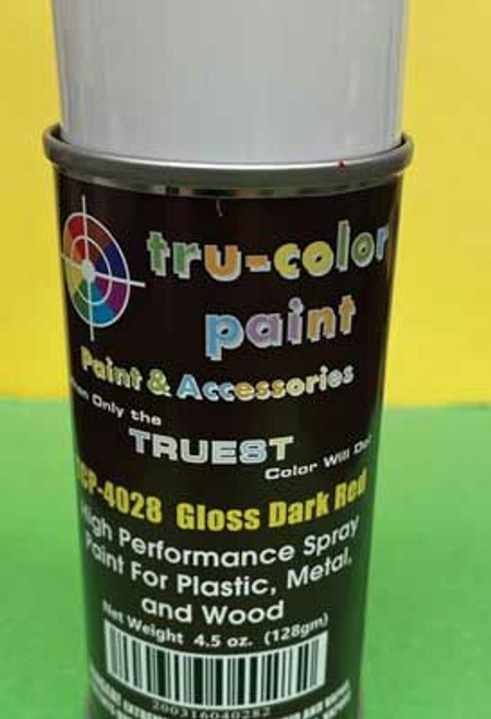 Tru-Color Paint ~ All Scale ~ Aerosol Spray Paint 4.5oz 135ml Can ~ Gloss Dark Red ~ 709-4028