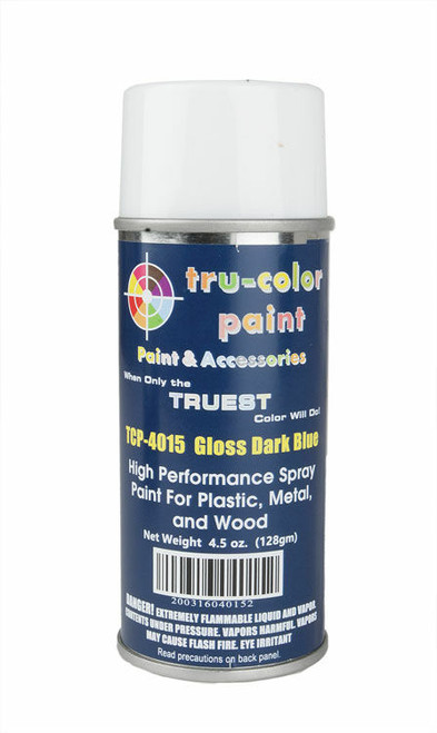 Tru-Color Paint ~ All Scale ~ Aerosol Spray Paint 4.5oz 135ml Can ~ Gloss Dark Blue ~ 709-4015