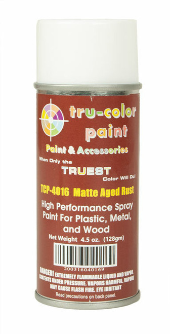 Tru-Color Paint ~ All Scale ~ Aerosol Spray Paint 4.5oz 135ml Can ~ Matte Aged Rust ~ 709-4016