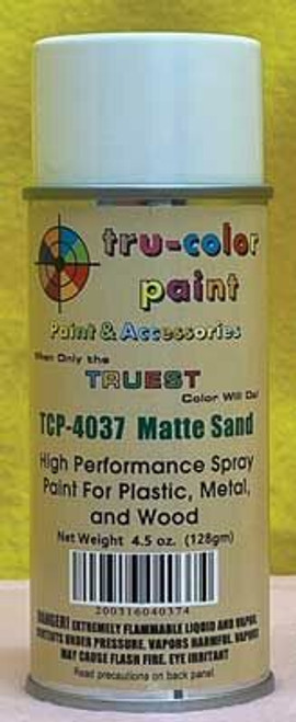 Tru-Color Paint ~ All Scale ~ Aerosol Spray Paint 4.5oz 135ml Can ~ Matte Sand ~ 709-4037