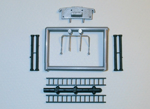 Trident Miniatures ~ HO Scale ~ Vehicle Accessories ~ Fire Vehicles ~ Fire Truck Parts (Hard Suction Hoses, Ladders, Etc.) ~ 729-96033