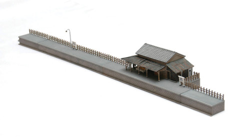 TomyTec Co LTD ~ N Scale ~ Station w/Platform A2 ~ Kit ~ 15-3/8 x 2-3/8 x 2" 39 x 6 x 5cm ~ 738-259329