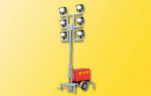 Viessmann Modellspielwaren ~ HO Scale ~ Floodlight Trailer w/Adjustable Light Unit & LEDs ~ 769-1344