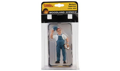 Woodland Scenics ~ G Scale ~ Mechanic Sam Supervisor ~ A2525