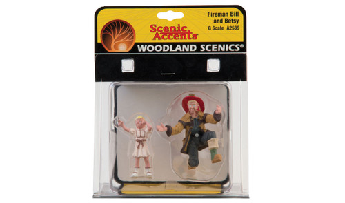 Woodland Scenics ~ G Scale ~ Fireman Bill & Betsy ~ A2539