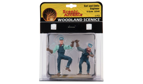 Woodland Scenics ~ G Scale ~ Earl & Eddie Engineer ~ A 2540