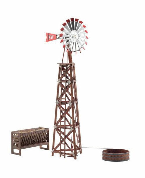 Woodland Scenics ~ O Scale ~ Built-&-Ready Assembled Structure ~ Windmill (Well-Kept) ~ BR5868