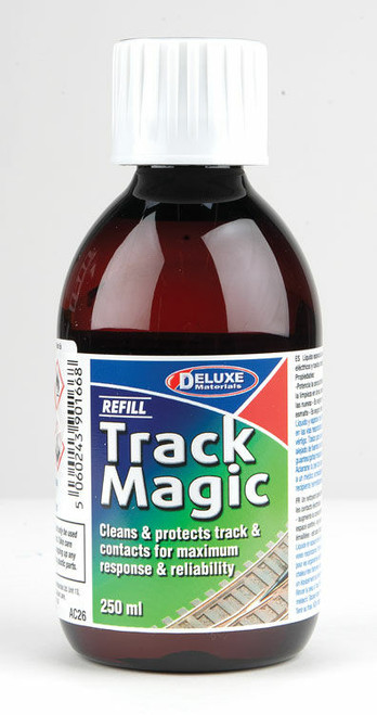 Deluxe Materials Ltd ~ All Scale ~ Track Magic Liquid Track Cleaner ~ 8-1/2oz 250mL ~ 806-AC26