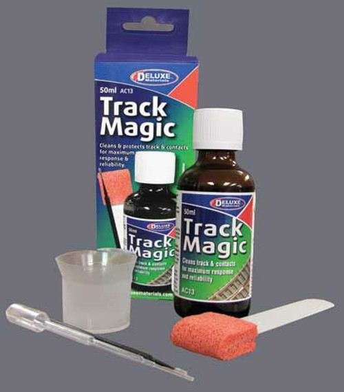 Deluxe Materials Ltd ~ All Scale ~ Track Magic Liquid Track Cleaner ~ 1.7oz 50mL ~ 806-AC13