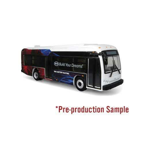 Iconic Replicas ~ HO Scale ~ BYD K8M Transit Bus ~ Assembled ~ BYD Corporation ~ 808-870438