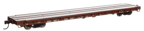 WalthersMainline ~ HO Scale ~ 60' Pullman-Standard Flatcar ~ Ready to Run ~ BNSF #584990 ~ 910-5394