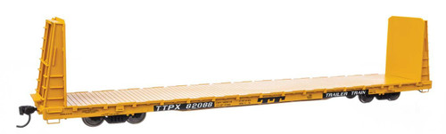 WalthersMainline ~ HO Scale ~ 68' Bulkhead Flatcar ~ Ready to Run ~ TTPX #82115 ~ 910-50616