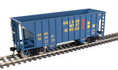 WalthersMainline ~ HO Scale ~ 34' 100-Ton 2-Bay Hopper ~ Ready to Run ~ Golden West #629567 ~ 910-56605