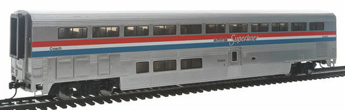 WalthersProto ~ HO Scale ~ 85' Pullman-Standard Superliner I Coach ~ Standard ~ Ready to Run ~ Amtrak (Phase III) ~ 920-11011