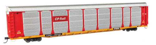 WalthersProto ~ HO Scale ~ 89' Thrall Bi-Level Auto Carrier ~ Ready To Run ~ Canadian Pacific TTGX #160491 ~ 920-101513