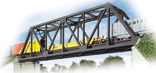 Walthers Cornerstone ~ HO Scale ~ Single-Track Railroad Truss Bridge ~ Kit ~ 933-3185